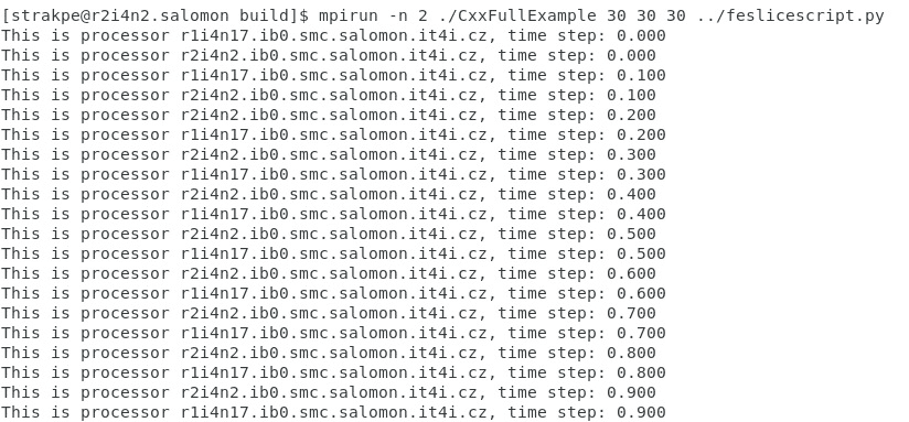Simulator/adaptor response