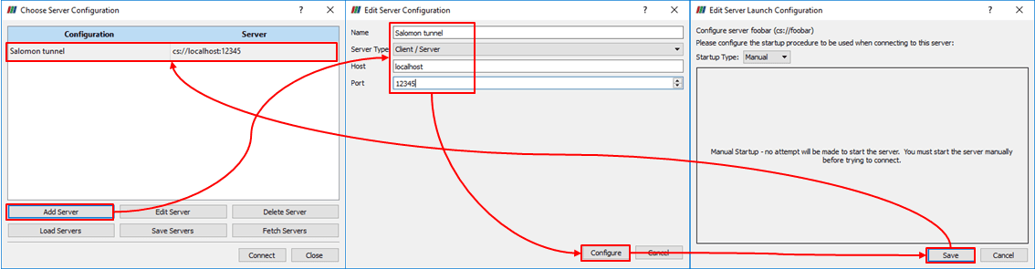 ParaView - Connect to server